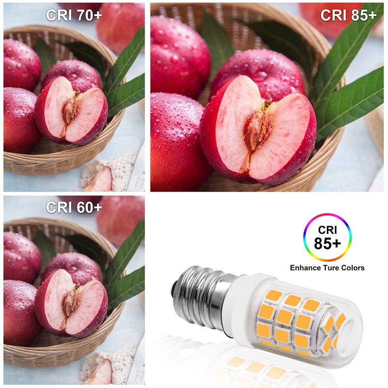 LFLAMPON E12 LED Small Light Blub,3W Equivalent 25-30W Incandescent, 3000K