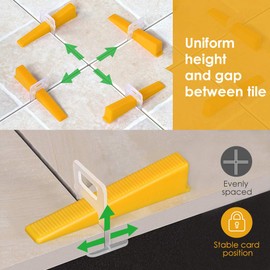 OGORI Tile Leveling Wedges,100 PCs Reusable Tile Level Wedges Only(100 pcs Wedges)