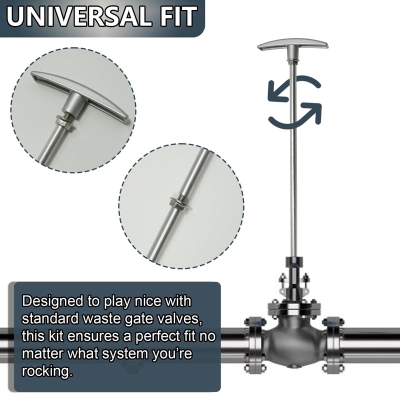 SPNKMJUJ 1 Pack RV Waste Valve Handle Replacement Universal Fit
