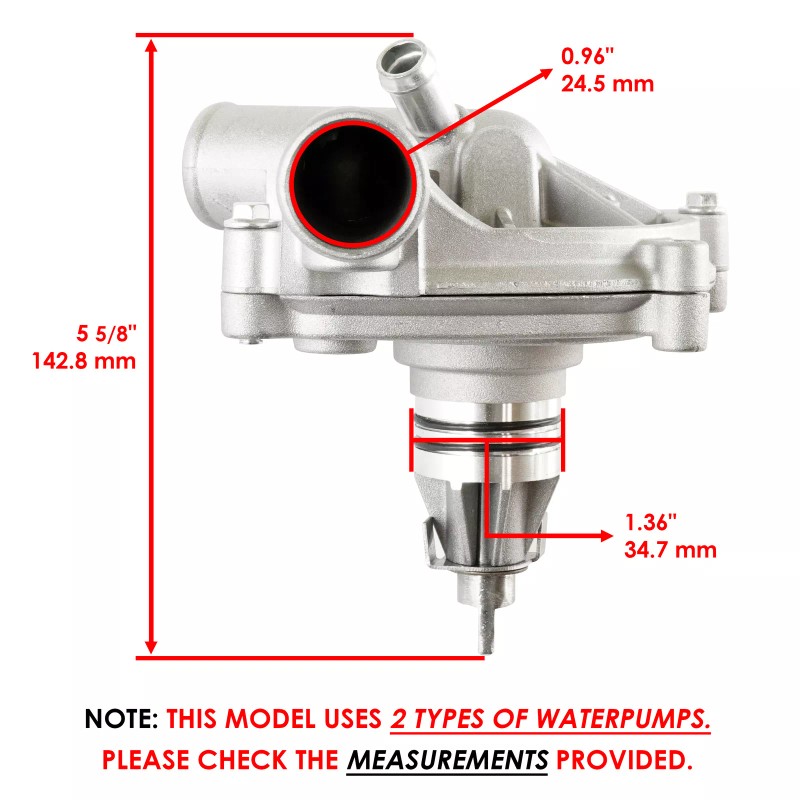 Caltric Water Pump Assembly fits Polaris Ranger XP 1000 2017-2021