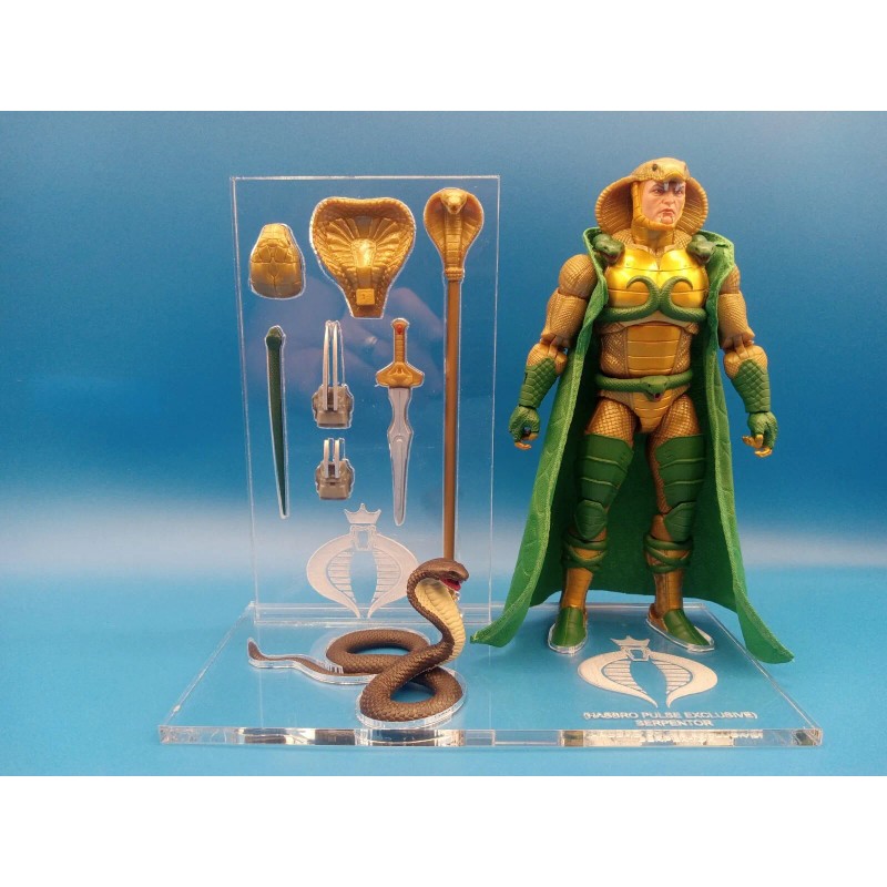G.I. Joe Classified Serpentor Acrylic Base Set Stand No Toy
