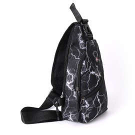 WESTEND Novelty Crossbody Sling Bag Backpack with Adjustable Strap for Men and Women, Lighting