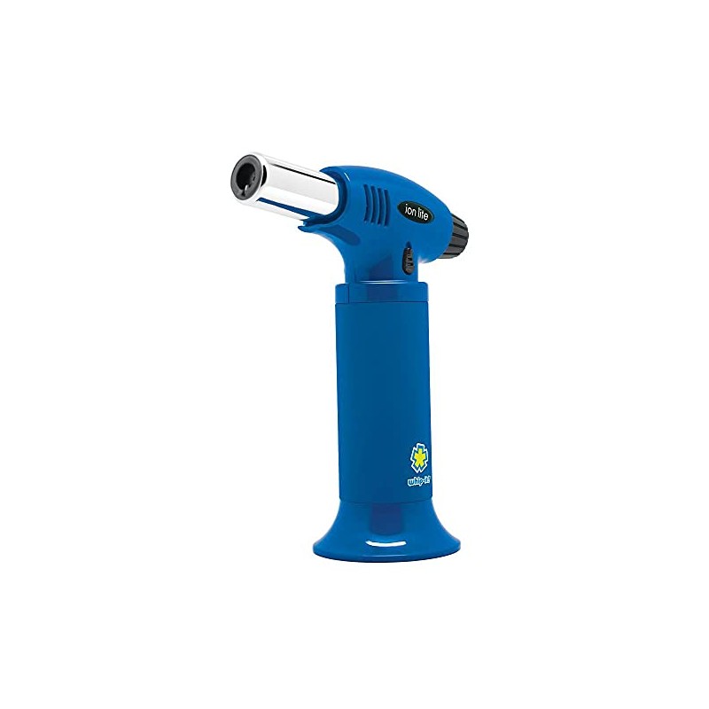 Whip-It! Ion Lite Torch, All Blue. Butane Torch Lighter, Refillable
