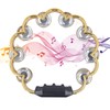 Tambourine Double Row Floral Design Percussion Jingles Hand Instrument for