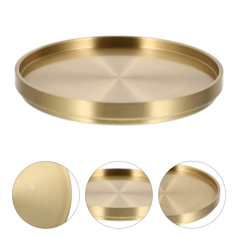 WINOMO Coaster Brass Coffee Table Decor Unique Kitchen Supplies Gold