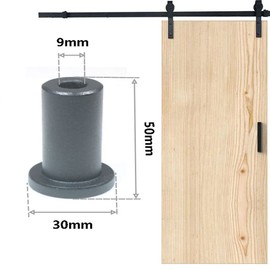 5pcs Barn Door spacers 2 inch,2"Sliding Barn Door Spacers for Sliding Barn Door Hardware Connection Device Metal Steel Track to Wall