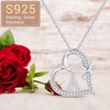Romavan Infinity Heart Initial Necklaces for Women, S925 Sterling Silver