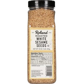 Roland Foods Roasted White Sesame Seeds, Specialty Imported Food, 16 Ounce, Pack of 1