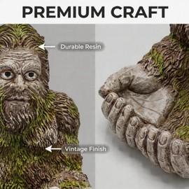 2026 New Extra Large Bigger Bigfoot Bird Feeder for Outdoors - Hand-Painted Garden Sculpture & Wild Bird Feeder, Large Capacity with Hidden Hook, Unique Gift for Bird Loverse