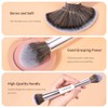 MAANGE 12PCS Brochas para Maquillaje de Doble Punta Profesional Premium,