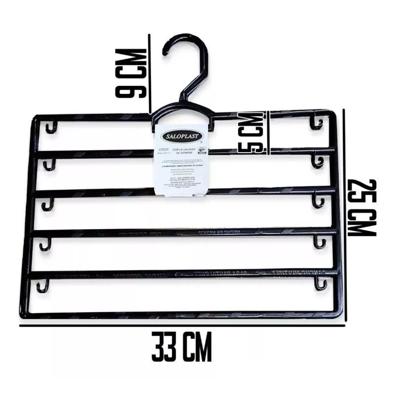 mdj Set De Ganchos Para Pantalón 3pzas