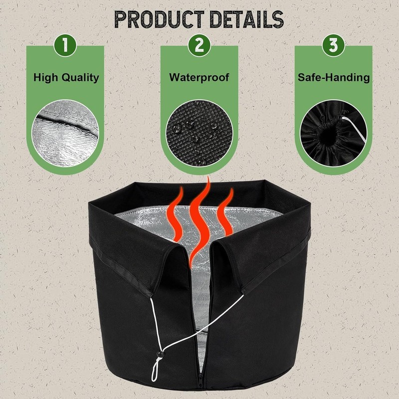 DIELOVEHUA Thermal Pot Protector, Thermal Pot Protector for Plants, Thermal