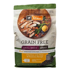 SIMPLY NOURISH Small Breed Adult Grain Free Chicken with Peas and Potatoes Dry Dog Food, 4 Pound Bag