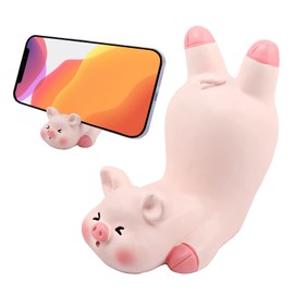 Seninda Cute Phone Holder Lovely Pink Pig Cellphone Desk Stand Animal Desktop Accessories Office Decor (Shape D)