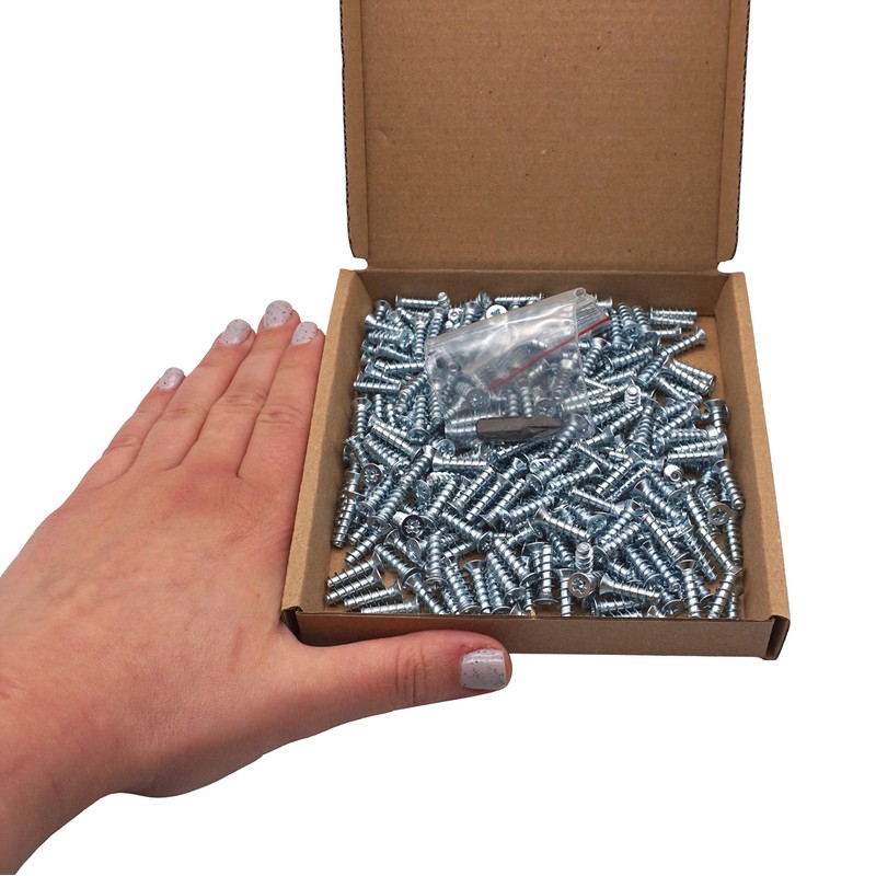 SKIR'CO (Pack of 300) Zinc Plated Euro Screws 5.0 x