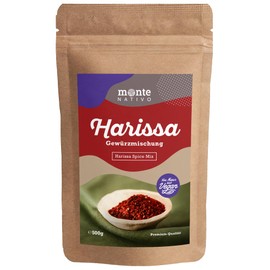 Harrisa Spice Monte Nativo (500 g) - Aromatic Harissa Spice Mix - Gently Dried and Aromatic Spices Ideal for Cooking and Seasoning - Intesive Aroma and Taste