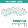 Sectional Couch Covers 3 Piece Stretch Sofa Seat Cushion Cover