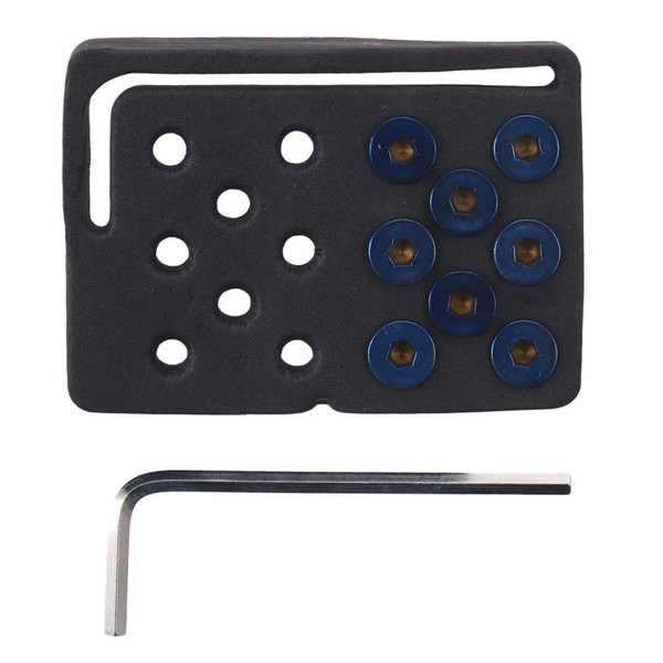 8 Pcs M5X0.8 Steering Wheel Screw Bolts with Wrench, Flat/Round