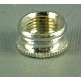 Lot Of 2 Chromed Brass Lamp Nipple Finial Bracket Cup 1/8 IPS #NB94