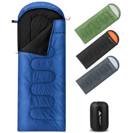 Forceatt Sleeping Bag 3 Seasons Sleeping Bag Small Pack Size Summer Sleeping Bag / Winter Sleeping Bag Blanket Sleeping Bag Camping Travel Festival Suitable for Various Seasons (1.4 kg)