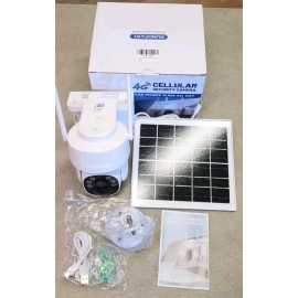 runofast 4G LTE Cellular Security Camera Solar-Powered No WiFi Needed Wireless
