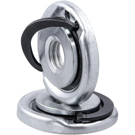 Gasea 2pcs M14 Thread Quick Clamping Flange Nut for Angle Grinders, Self Locking Pressure Plate Replacement Parts Fixing Attachment