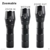 10000 Lumens XM-L T6 Zoomable Tactical Military LED 18650 Flashlight