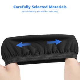 Headphone Earpad Covers, 2PCS Reusable Headphone Sweat Covers Washable and Stretchable Fits 3.54"-4.13" Headsets (9-10.5cm) Compatible with B Bose JBL Skullcandy SONY Headphones Y3EJFCZ