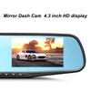 Acouto 1080P Dual Lens Mirror Cam 4.3 Inch Anti Glare