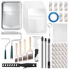 Mister Rui 28 Pack Paint Roller Kit with Extension Pole,