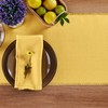 Solino Home Marigold Yellow Linen Table Runner 90 Inches Long