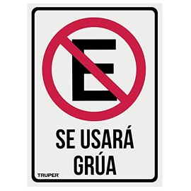 Truper LIN-03, Letrero de señalización "NO ESTACIONARSE" 25 x 34 cm