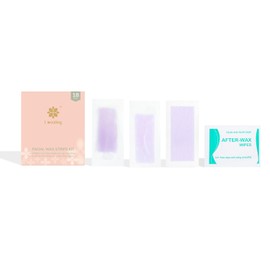 Facial Wax Strips Fast-Working for Body,At-Home Waxing Kit with 36ct Hair Remover Wax Ready Strips, Arms, Armpits, Bikini, Gentle, Personal Care Product (WAX STRIPS - for facial)