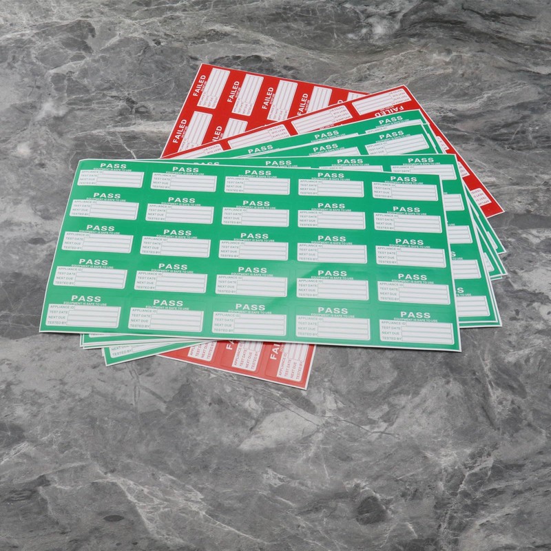OTOTEC 550pcs PAT Test Stickers PAT Test Labels (500pcs Passed