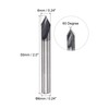 sourcing map AlTiSin Centre Drill Bit 6 mm 6 mm