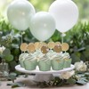 Whaline 200Pcs Sage Green Tulip Cupcake Liners Green Muffin Baking