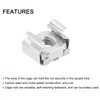 sourcing map M5 x 0.8mm Cage Nut, 50Pcs Snap-in Cage