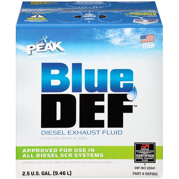 BlueDEF DEF002 Diesel Exhaust Fluid - 2.5 Gallon Jug (10)