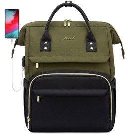 LOVEVOOK - Mochila para computadora portátil para mujer, mochila de computadora de moda, bolsa de libros para estudiantes escolares para niñas, bolsas de viaje de negocios, mochila de médico enfermera