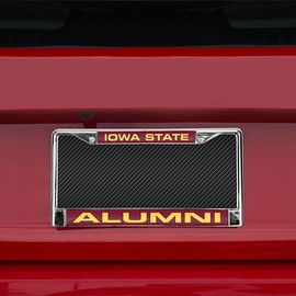 Rico Iowa State Cyclones Chrome Metal Alumni License Plate Frame Holder