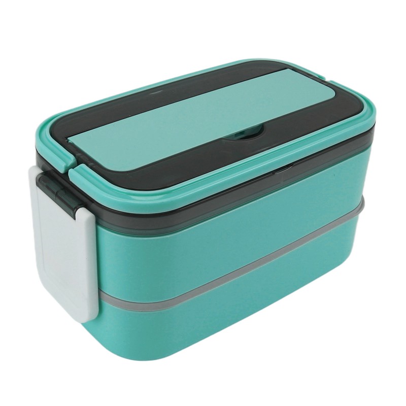 Lunch Box Double Layer Microwave Safe Leakage Proof Stainless Steel