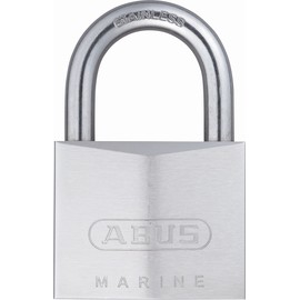 ABUS 75IB/50 KD Marine Grade Chrome Plated Brass Padlock, Stainless Steel Shackle, Keyed Different