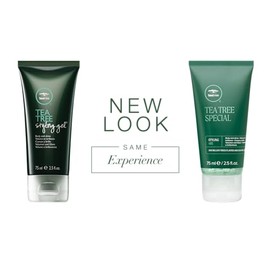 Tea Tree Styling Gel, Fijación Media, Acabado de Alto Brillo, Para Todo Tipo de Cabello, 75 ml