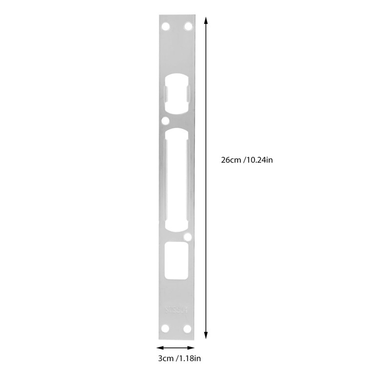 Baluue Security Strike Plate, 10" X 1.2" Door Security Plate