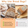 Bread Bags with Ties, 72 Pack Clear Bread Bags for