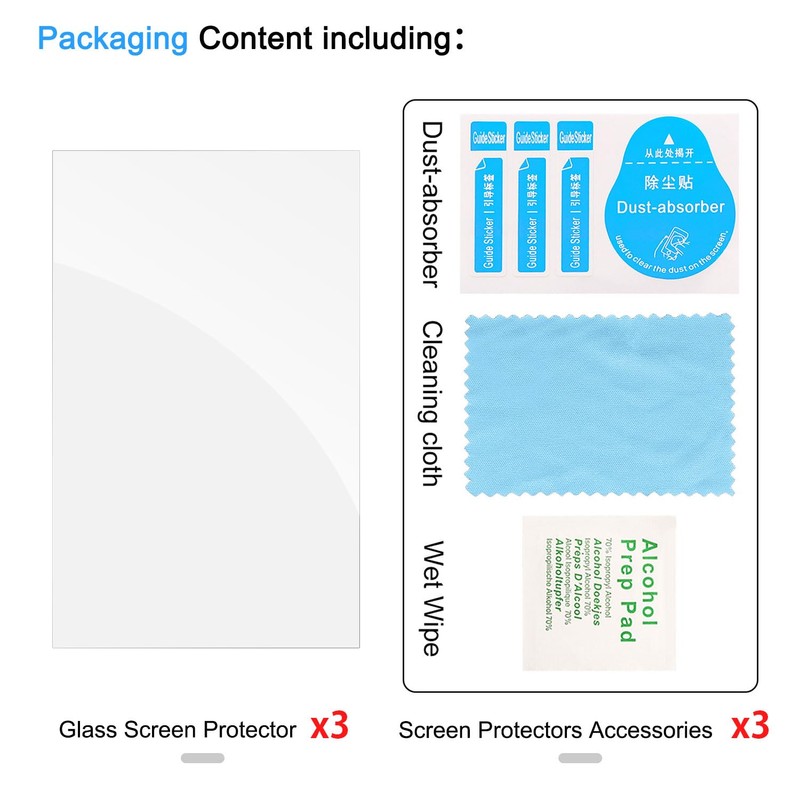 Lokyoo Screen Protector Designed for Steam Deck OLED (3-Pack Tempered