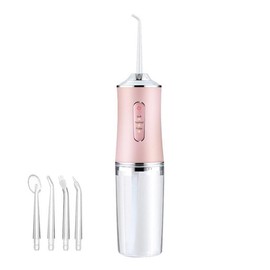 4 In 1 Water Flosser For Teeth, Cordless Water Flossers Oral Irrigator With DIY Mode 4 Jet Tips, Tooth Flosser, Portable And Rechargeable For Home Travel, For Men And Women Daily Teeth Care, Ideal For Gift, Father Day Gift Waterproof Kit Whitening:_WHITE