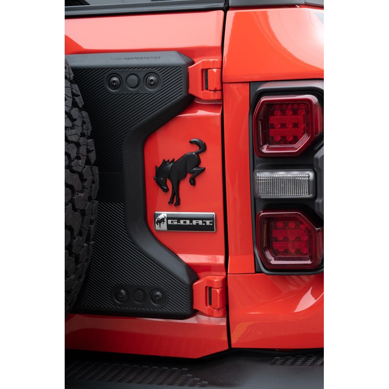 Ford Performance M-1447-GOAT 4.5" Chrome & Black Goat Emblem for
