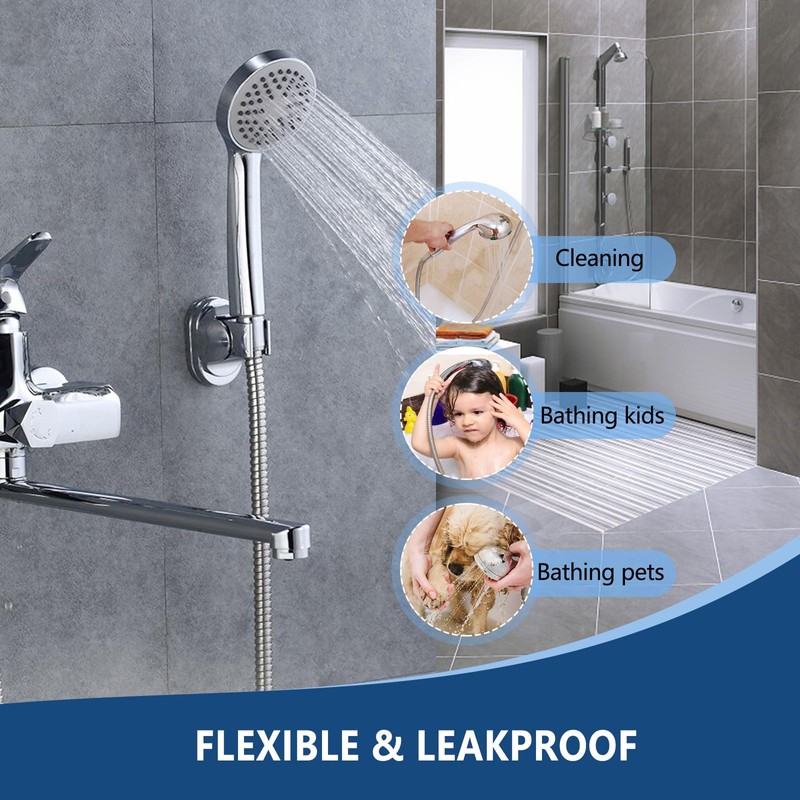 Vinabo Flexible Shower Hose 1.5m Stainless Steel Durable High Temperature