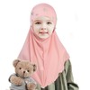 Lenmipot Little Girls Hijab Islamic Kids Hijab Headscarf Handmade Butterfly